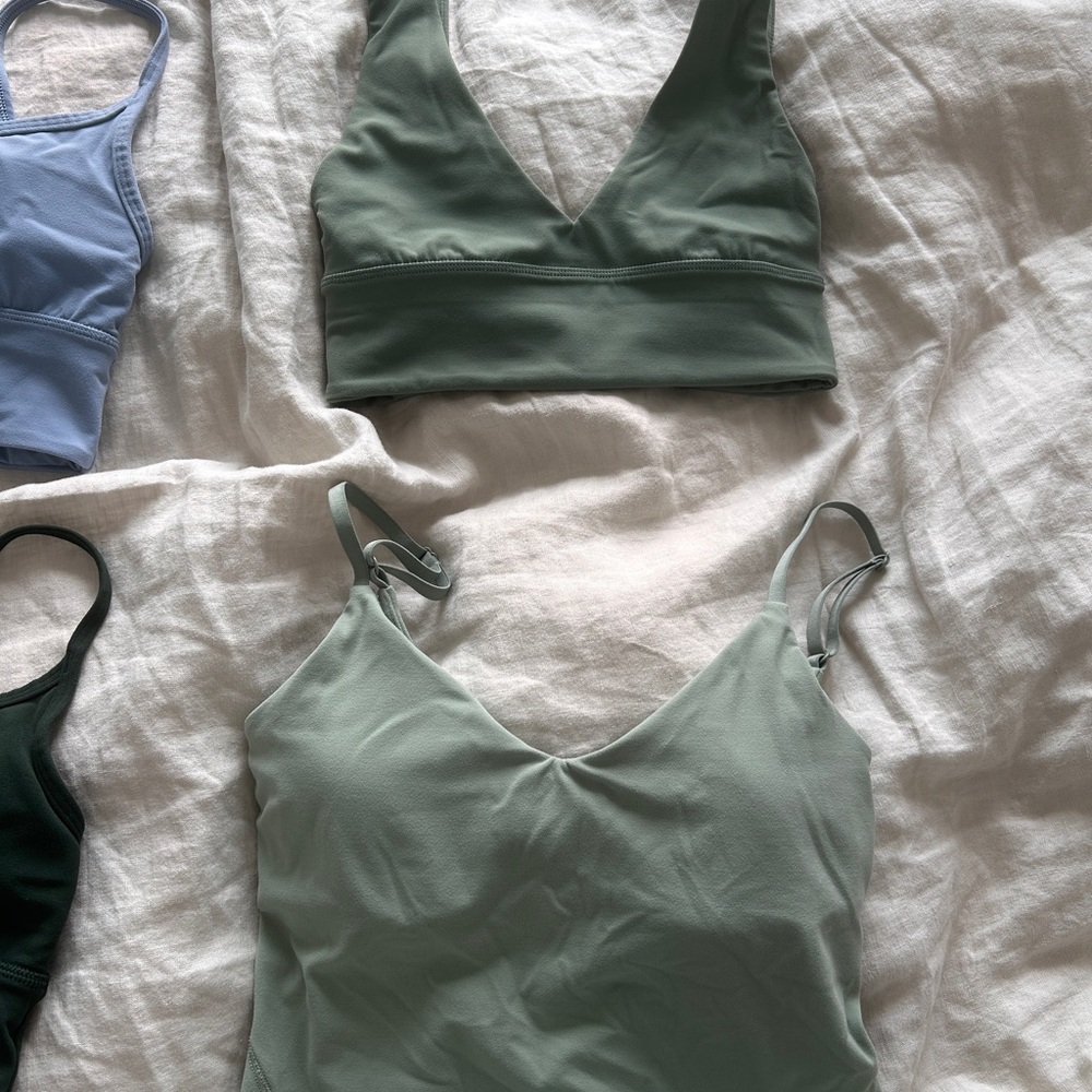 Pack of Lululemon Light Green Bra Tops